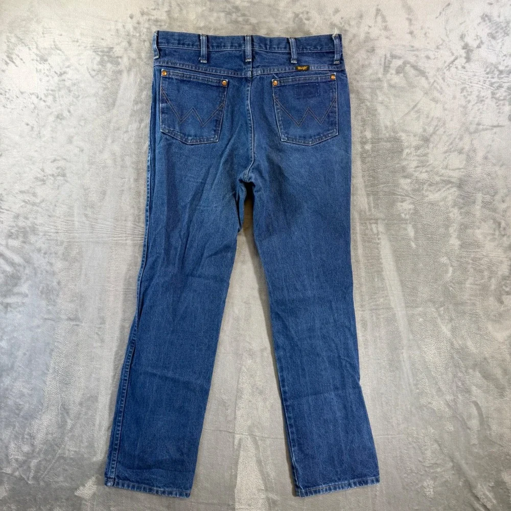 Wrangler 936 Cowboy Cut Jeans Men's Size 33x32 Blue Denim Pants Western